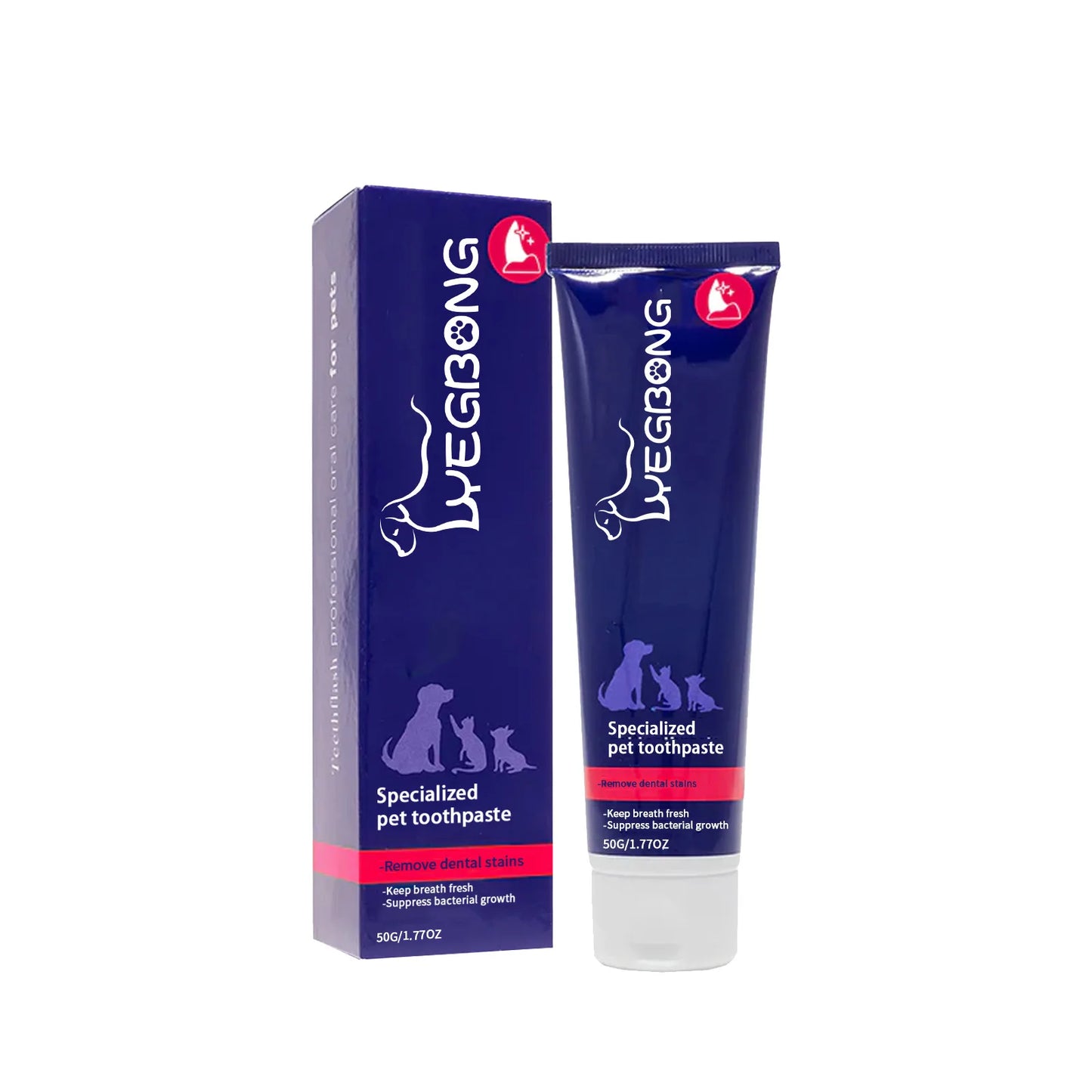 Yegbong 50g Pet Oral Cleaning Cream Whiten Teeth Toothpaste