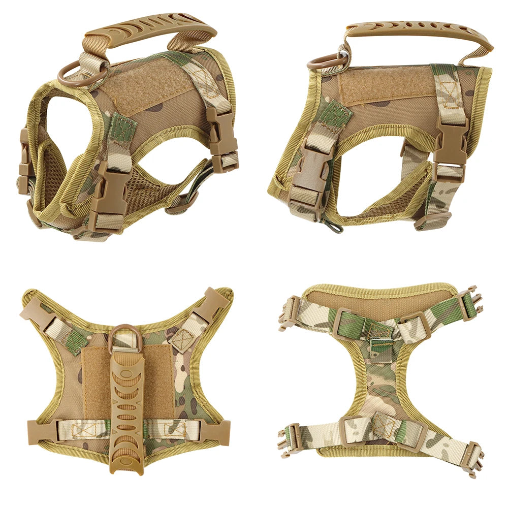 Tactical Cat Harness Leash Adjustable Puppy Vest For Small Dogs