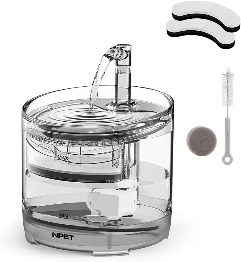 Cat Water Fountain 1.5L with Replacement Faucet Kit