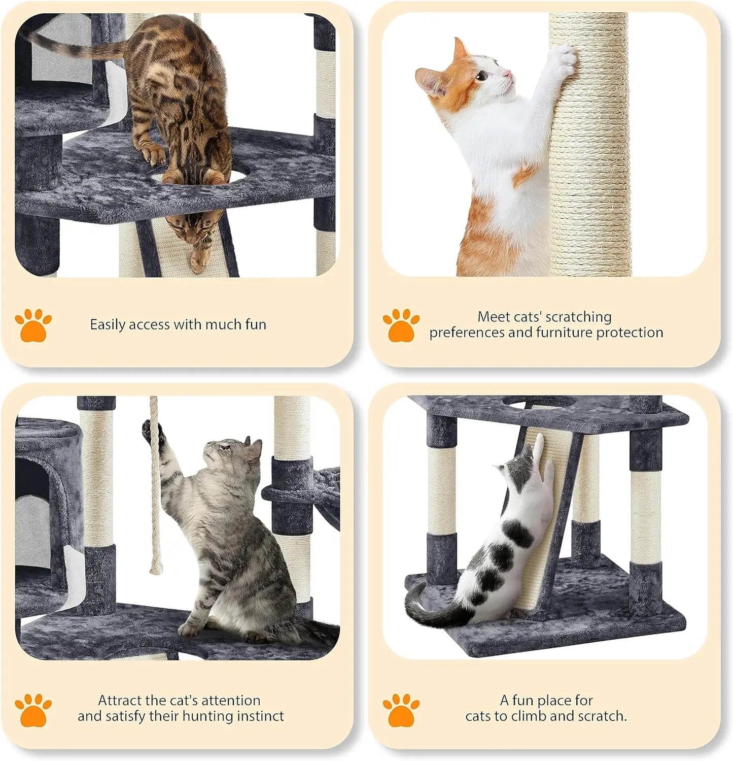 79in Multi-Level Cat Tree Indoor