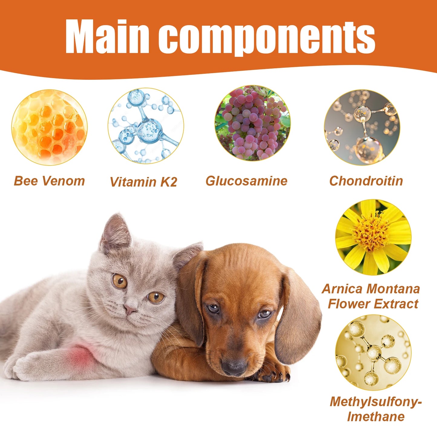 YEGBONG Pet Bee Venom Water Saving Cats Dogs Relieve Joint Pain