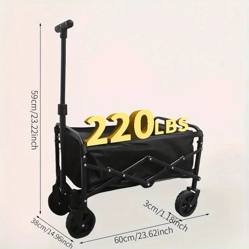 1PC Collapsible Foldable Wagon Cart With All-Terrain Wheels