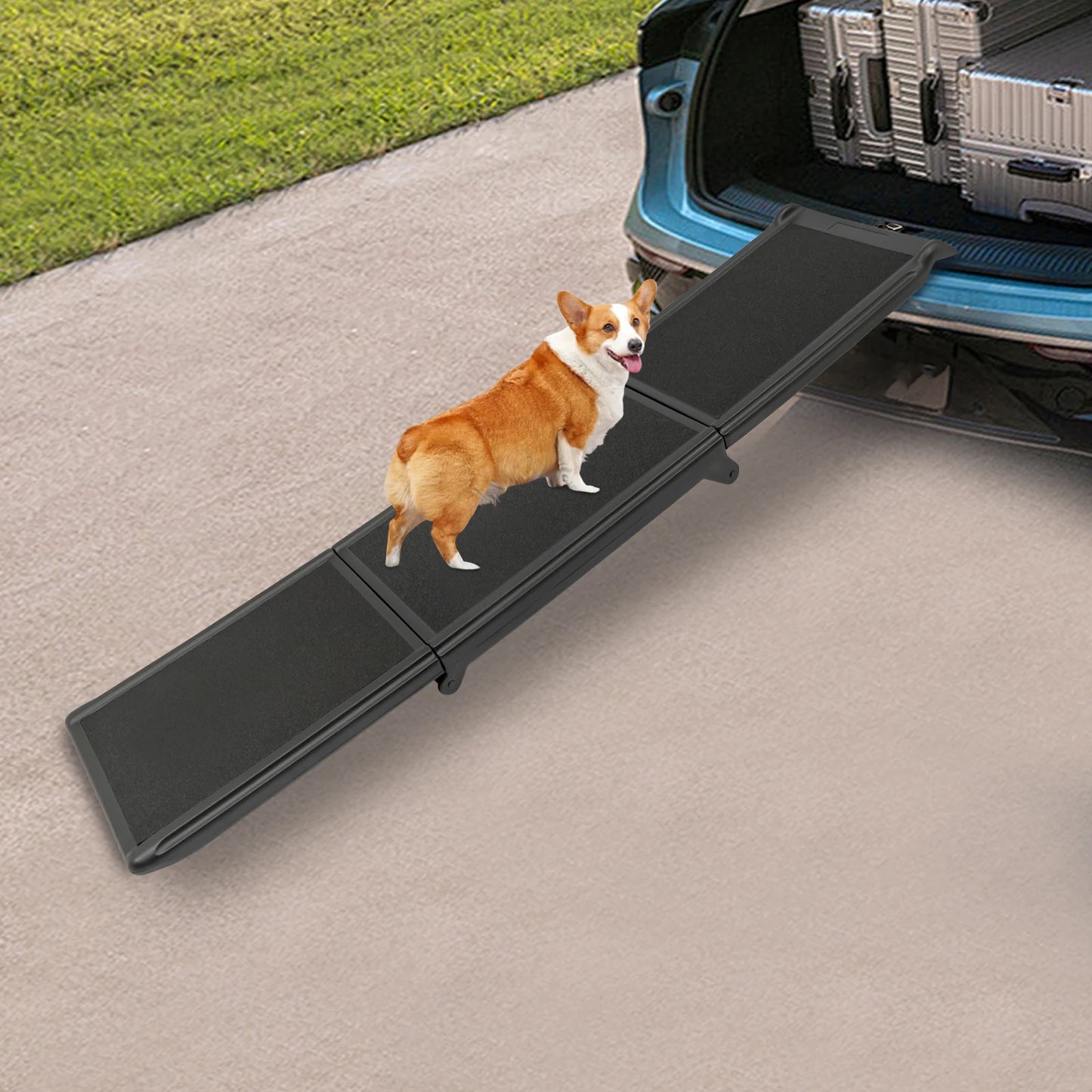 16.14*5.91In Dog Car Ramp Mat Foldable Portable Anti-slip Ramps