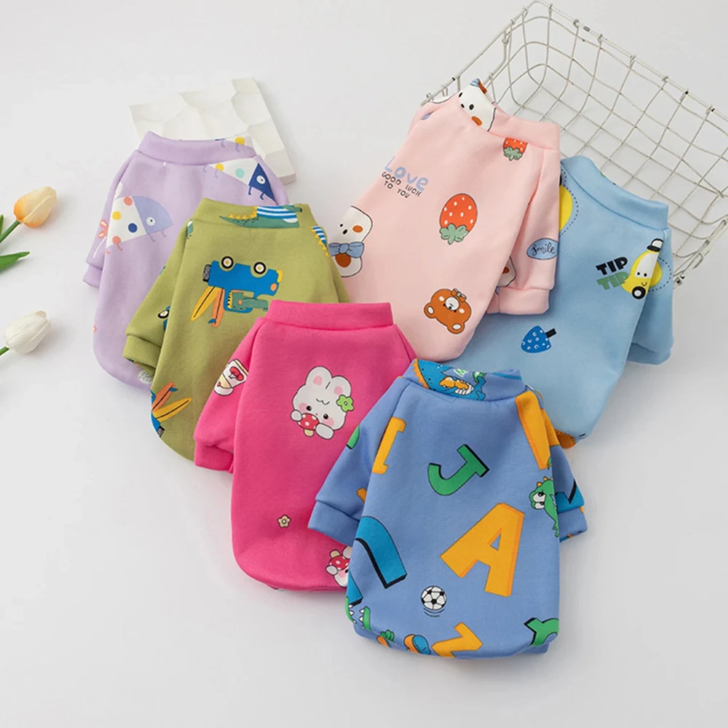 2PCS Autumn Winter Dog Clothes
