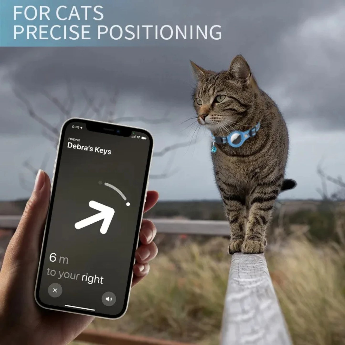 Airtag Case Cat Collar With Bell Reflective Nylon Dog GPS Tracker