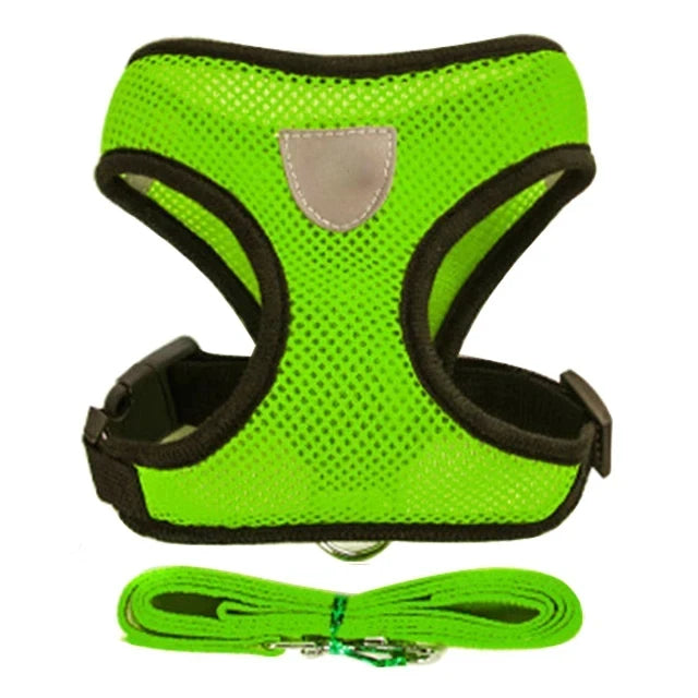 Adjustable Cat Dog Vest Walking Harness for Safe Outings