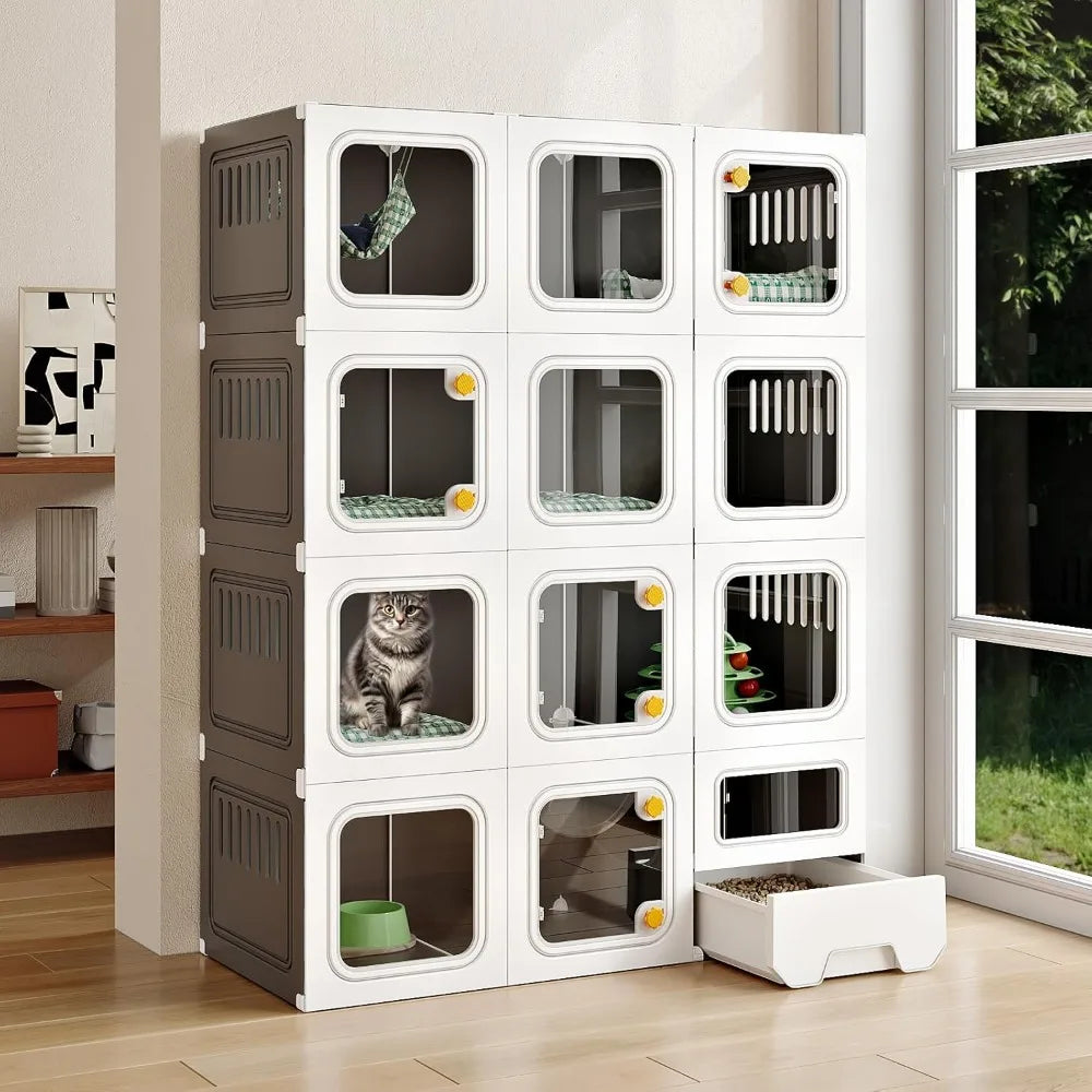 Cat Cabinet with Litter Box Hidden