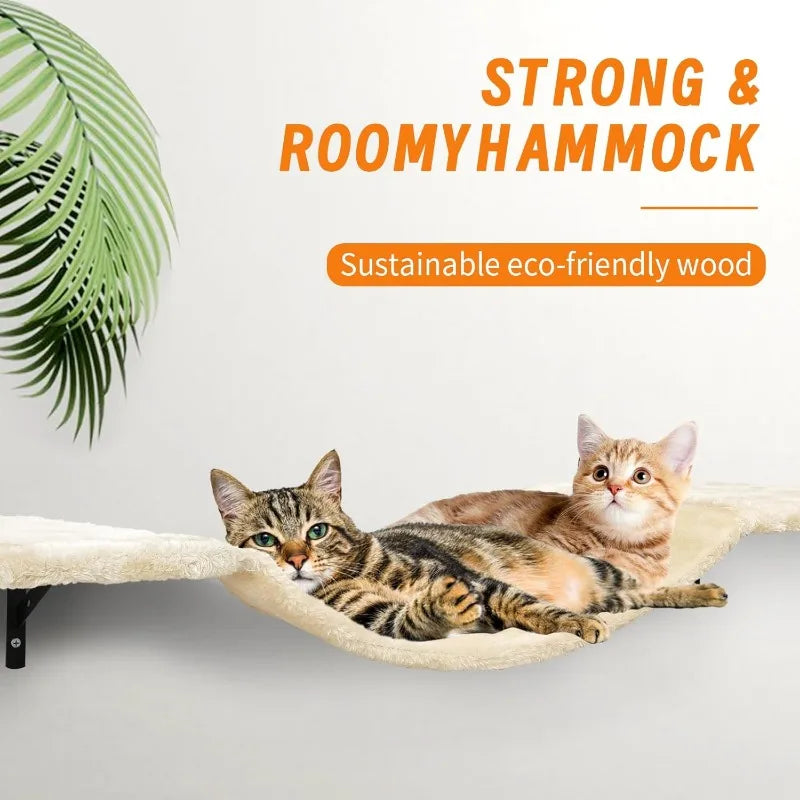 Wall-Mounted Cat Climber Set with Climbing Shelves 7 Pcs