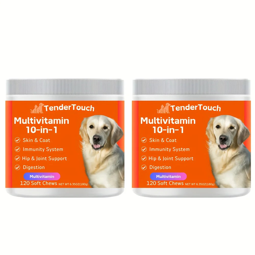 240 Chews - 2 Pack TenderTouch Dog Multivitamin Supplement