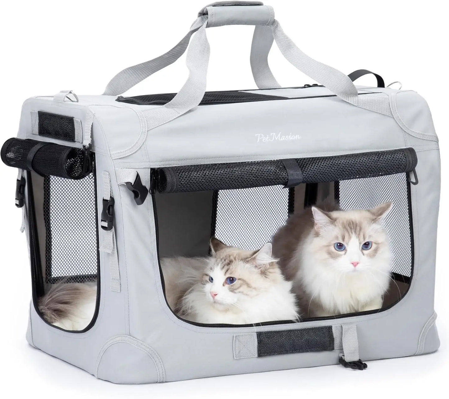 Cat Carrier for 2 Cats Collapsible Soft Sided XL Crate