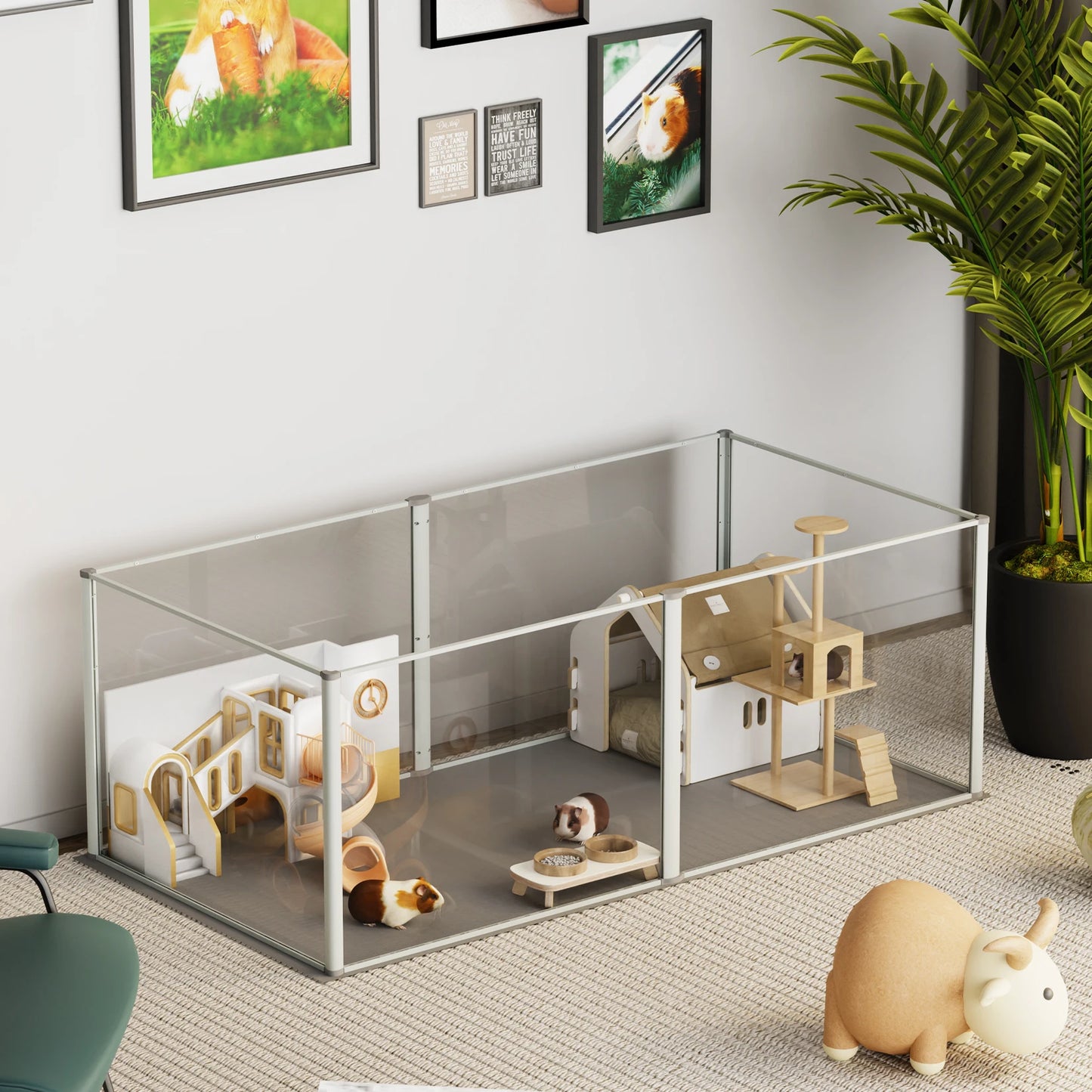 Acrylic Fence, Exercise, Waterproof Pad for Cats, Puppies