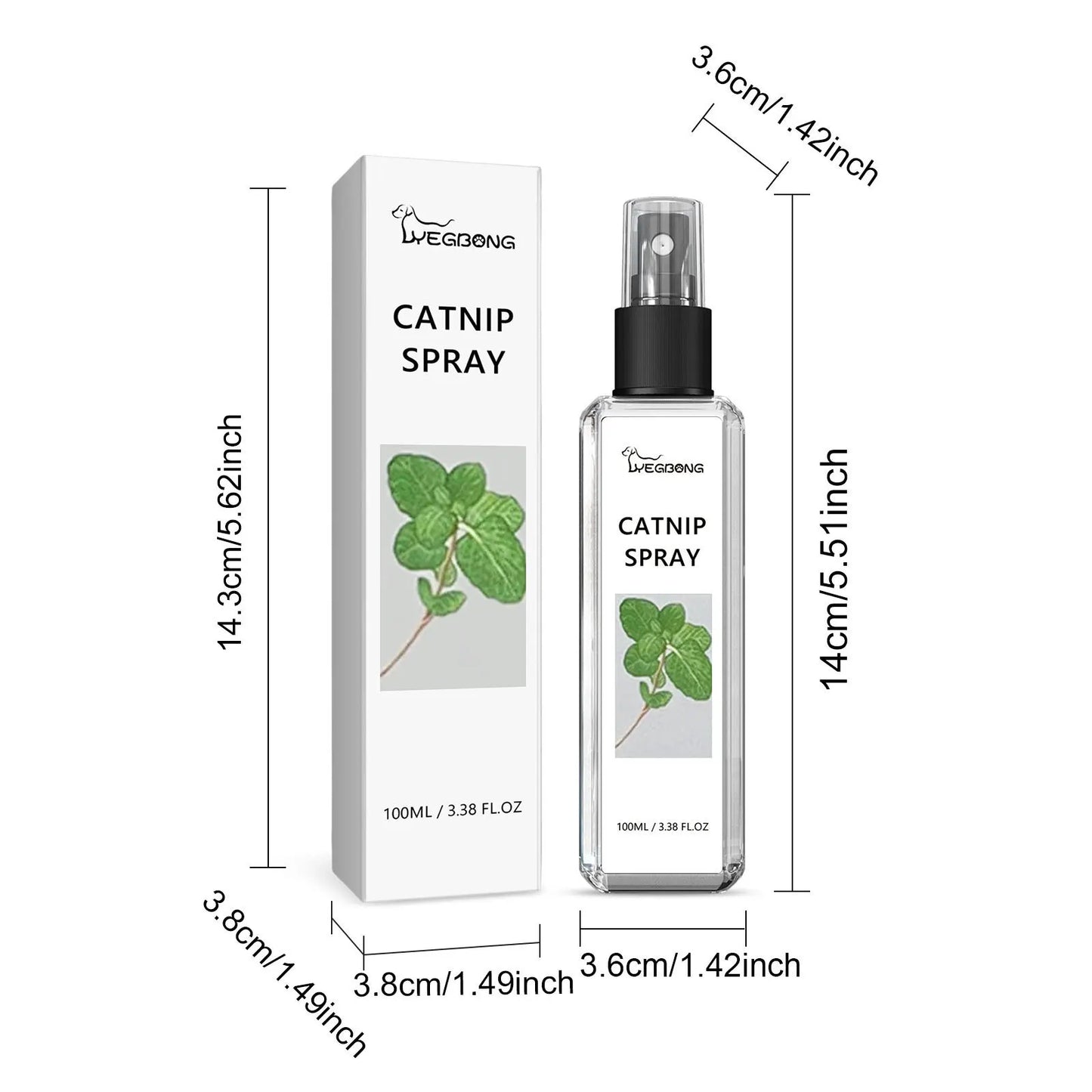 Yegbong 100ml Cat Catnip Spray Relieve Stress And Calm Pets