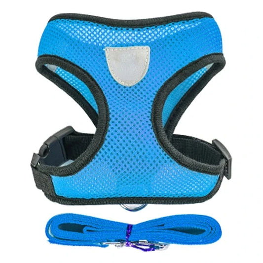 Adjustable Cat Dog Vest Walking Harness for Safe Outings