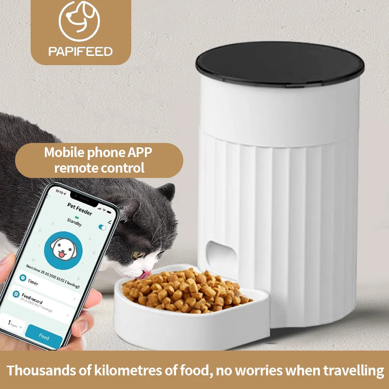 PAPIFEED Pet Feeding Monitor Wifi Remote Cat Camera 360
