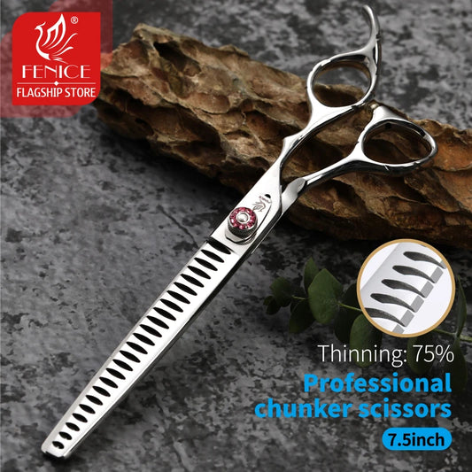 Fenice 7.5inch Professional Dog Grooming Chunker Shears
