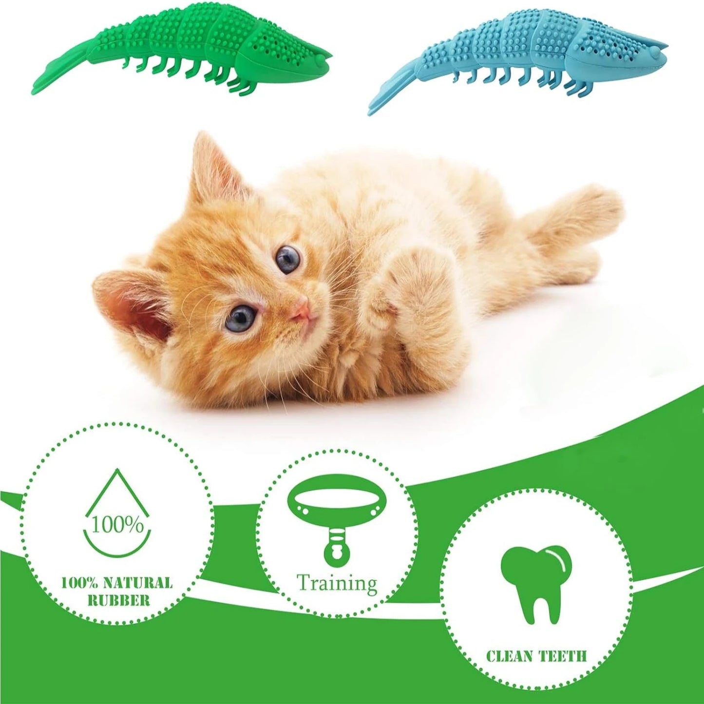 Safe Catnip Toothbrush Toy for Dental Care