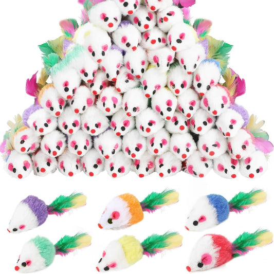 Furry Assorted Catnip Toy Set - 60 pieces