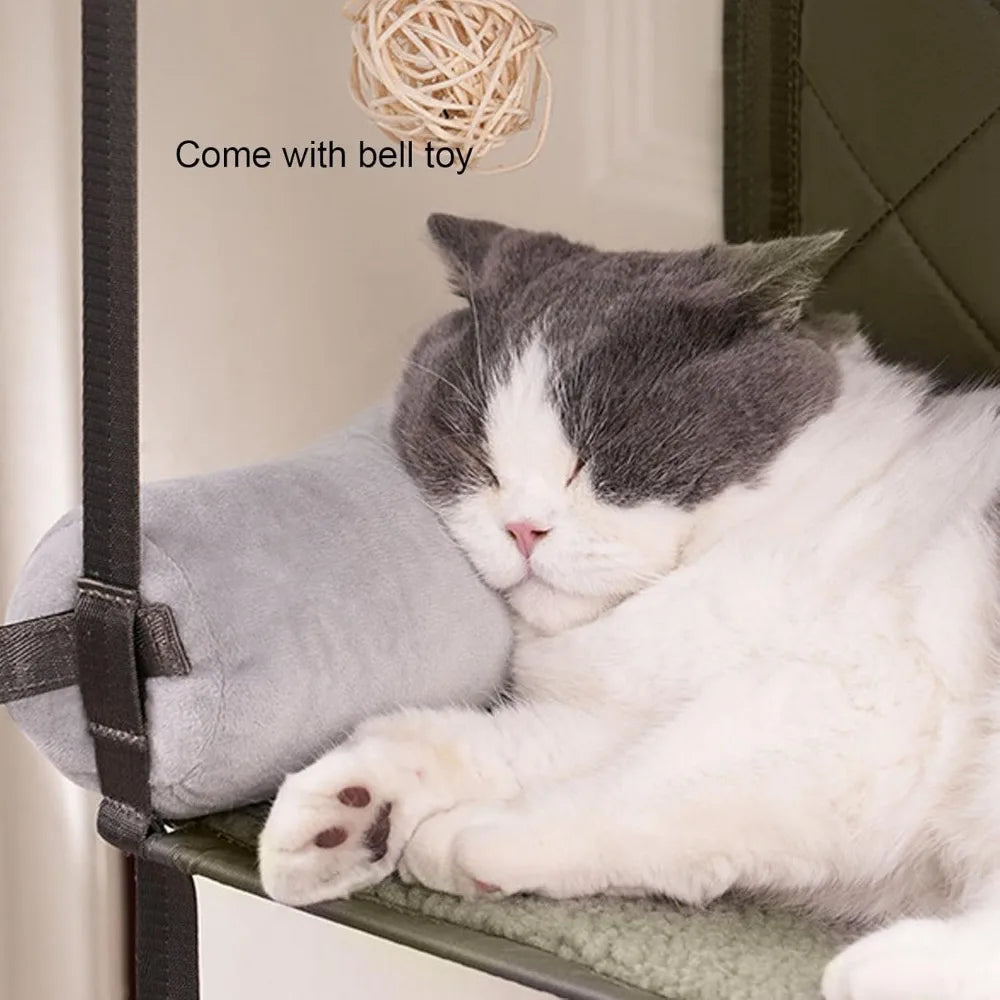 4-Levels Door Hanging Cat Climber Cat Window Hammock Tower