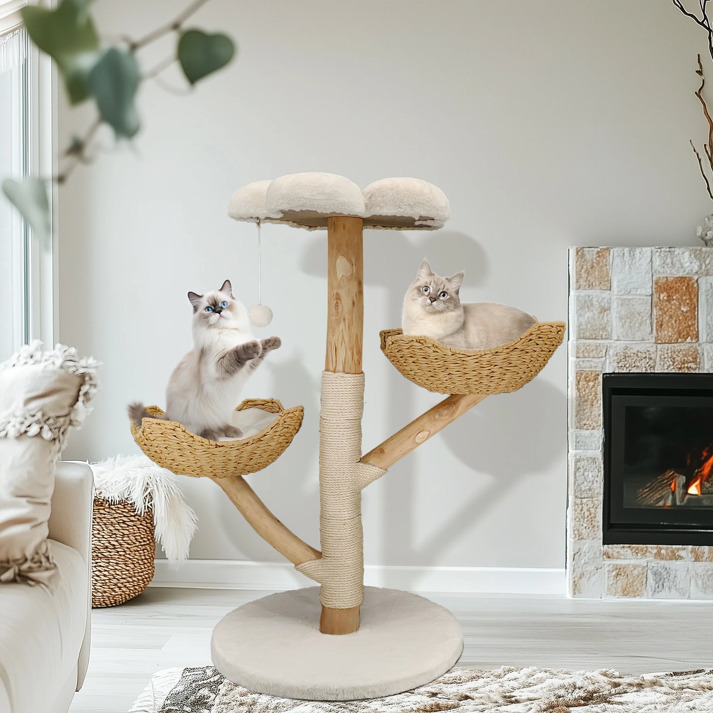 Bingopaw Cat Tree Tower Condo Furniture Scratch Post Play