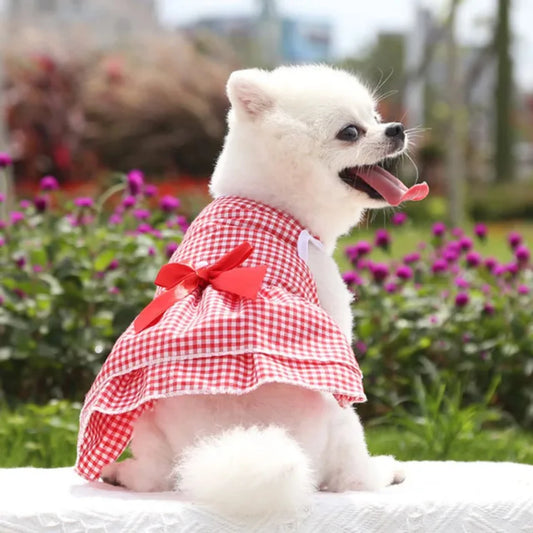 Summer Printed Pet Dog/Cat Cotton Dress