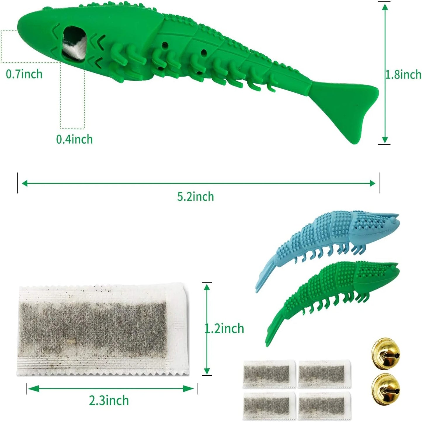 Safe Catnip Toothbrush Toy for Dental Care