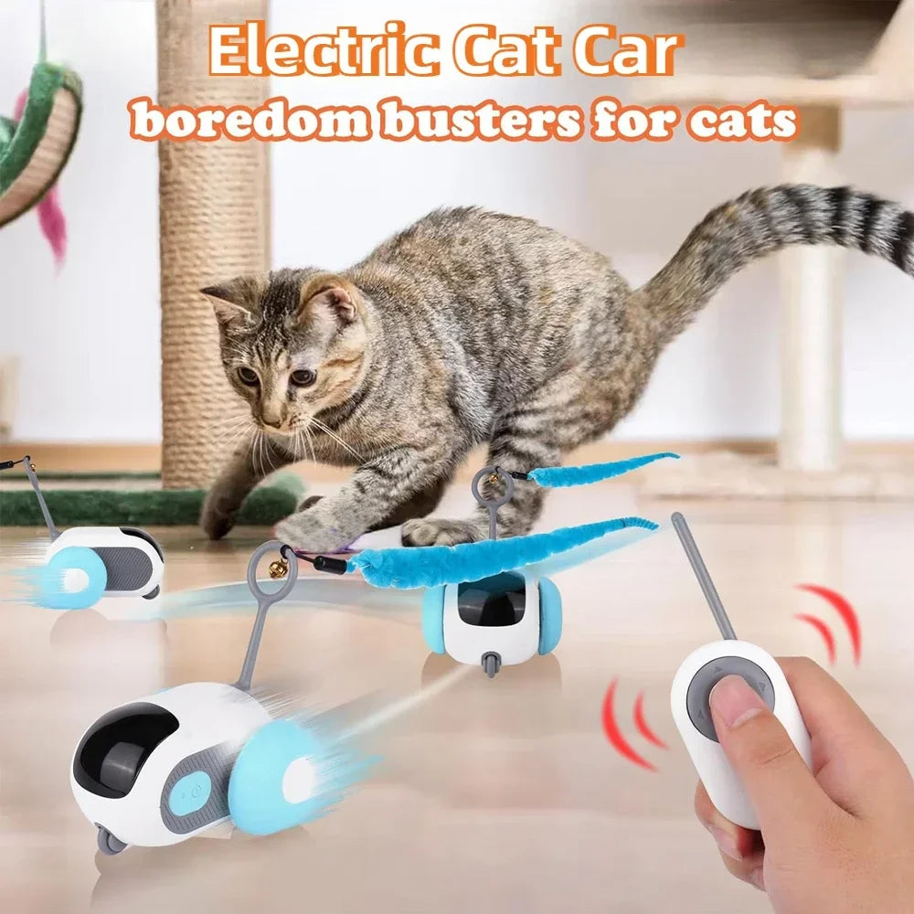 Automatic Rolling Remote Control Car Interactive Cats Toy