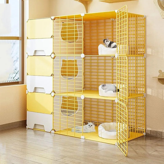 Indoor Catio with Litter Box