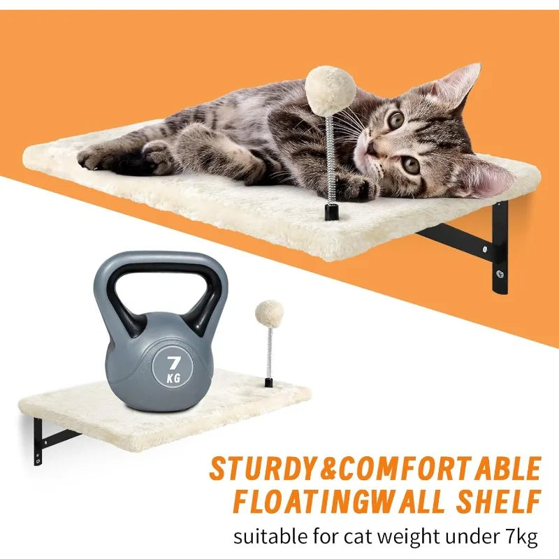 Wall-Mounted Cat Climber Set with Climbing Shelves 7 Pcs