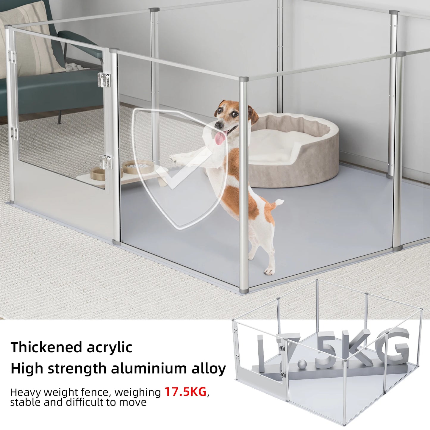 Acrylic Fence, Exercise, Waterproof Pad for Cats, Puppies