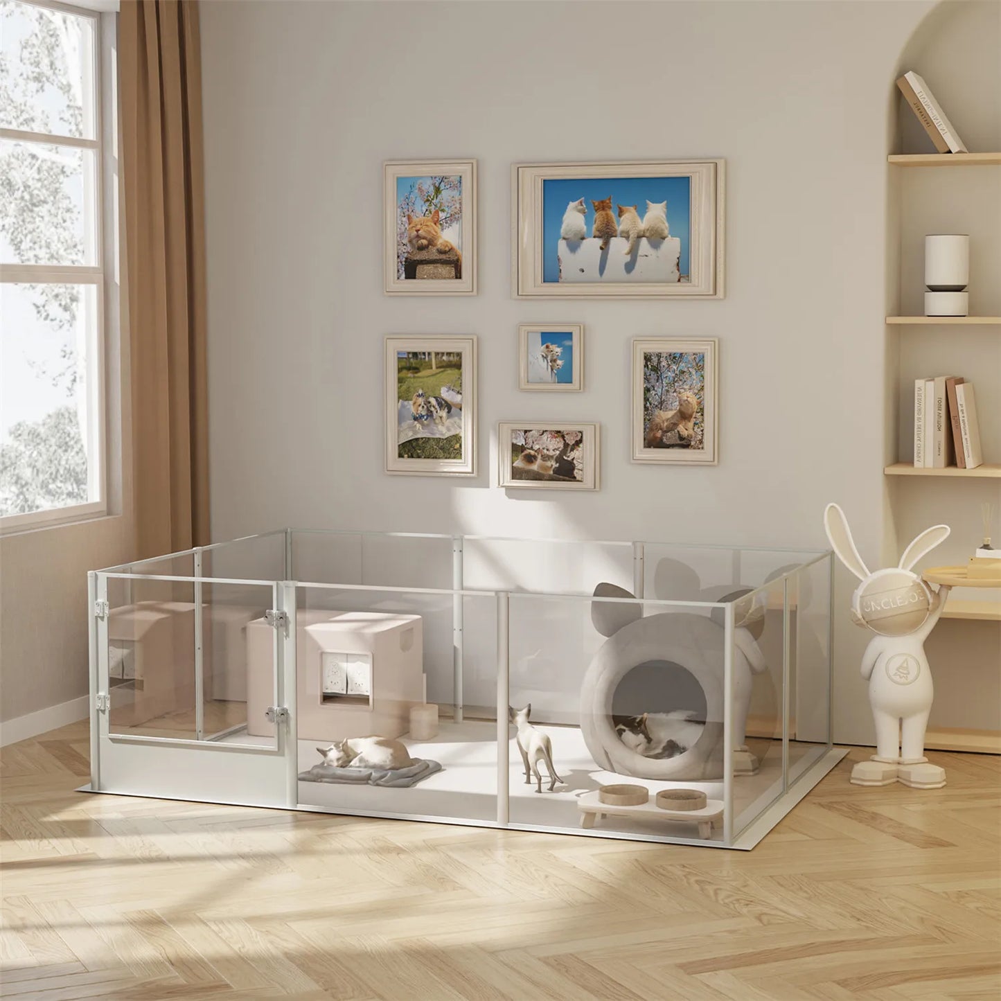 Acrylic Fence, Exercise, Waterproof Pad for Cats, Puppies