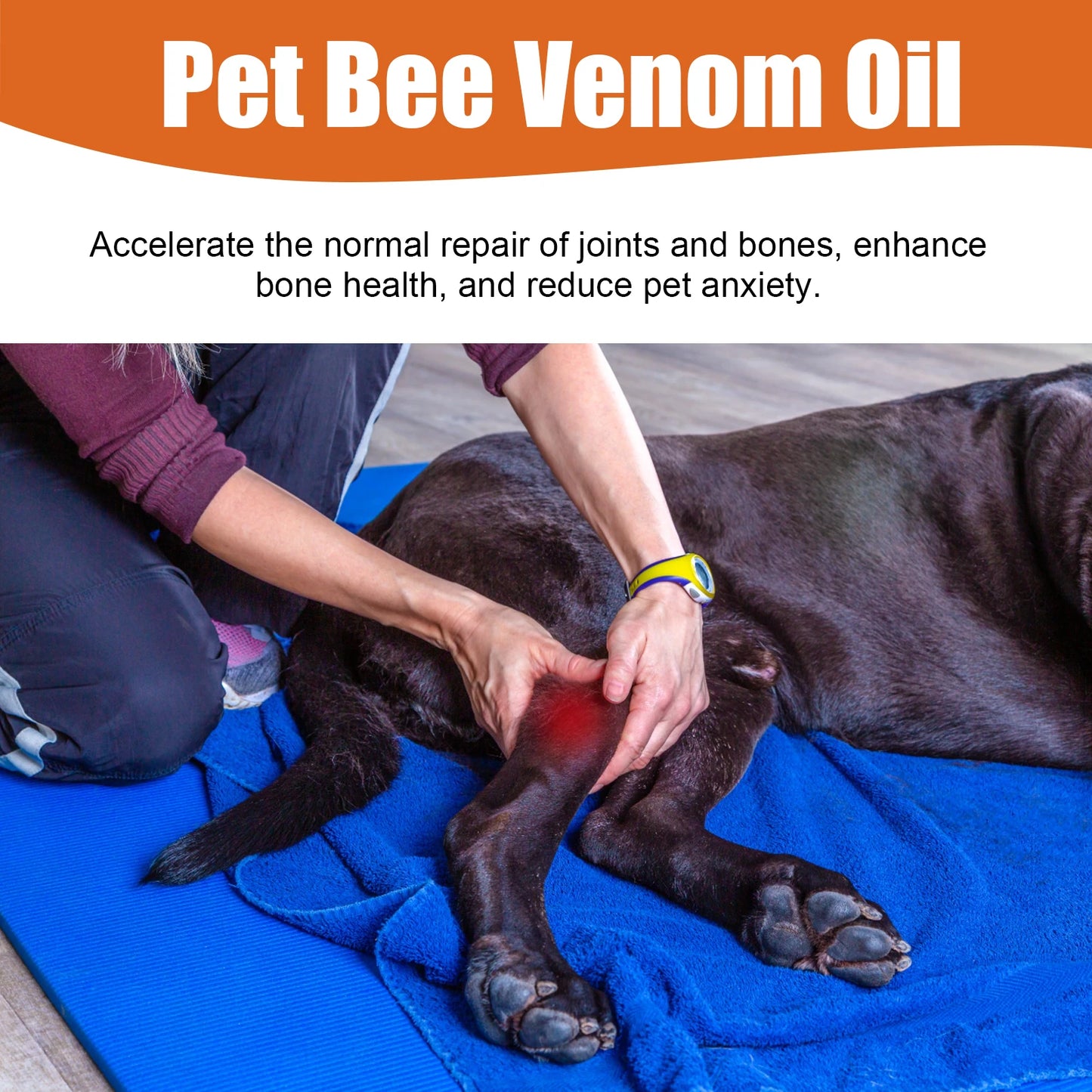 YEGBONG Pet Bee Venom Water Saving Cats Dogs Relieve Joint Pain