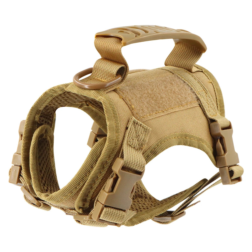 Tactical Cat Harness Leash Adjustable Puppy Vest For Small Dogs