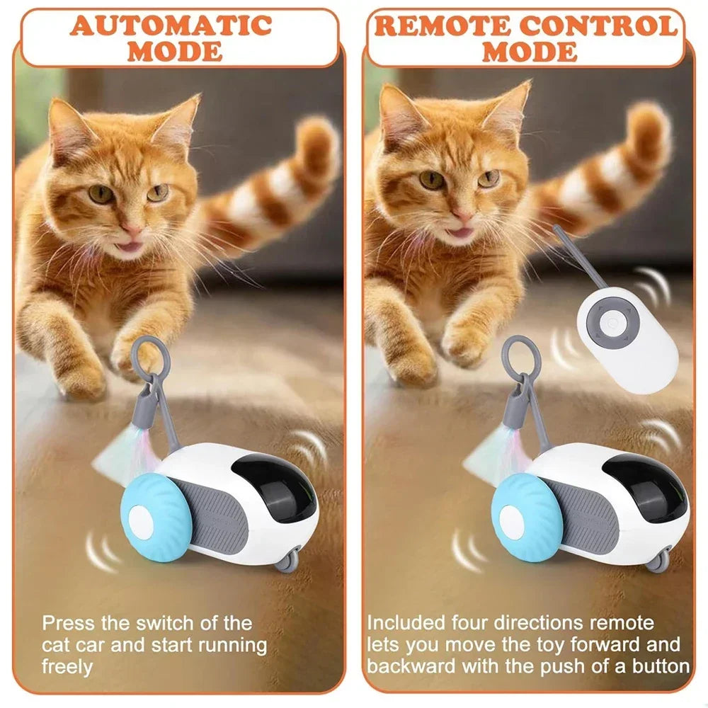 Automatic Rolling Remote Control Car Interactive Cats Toy