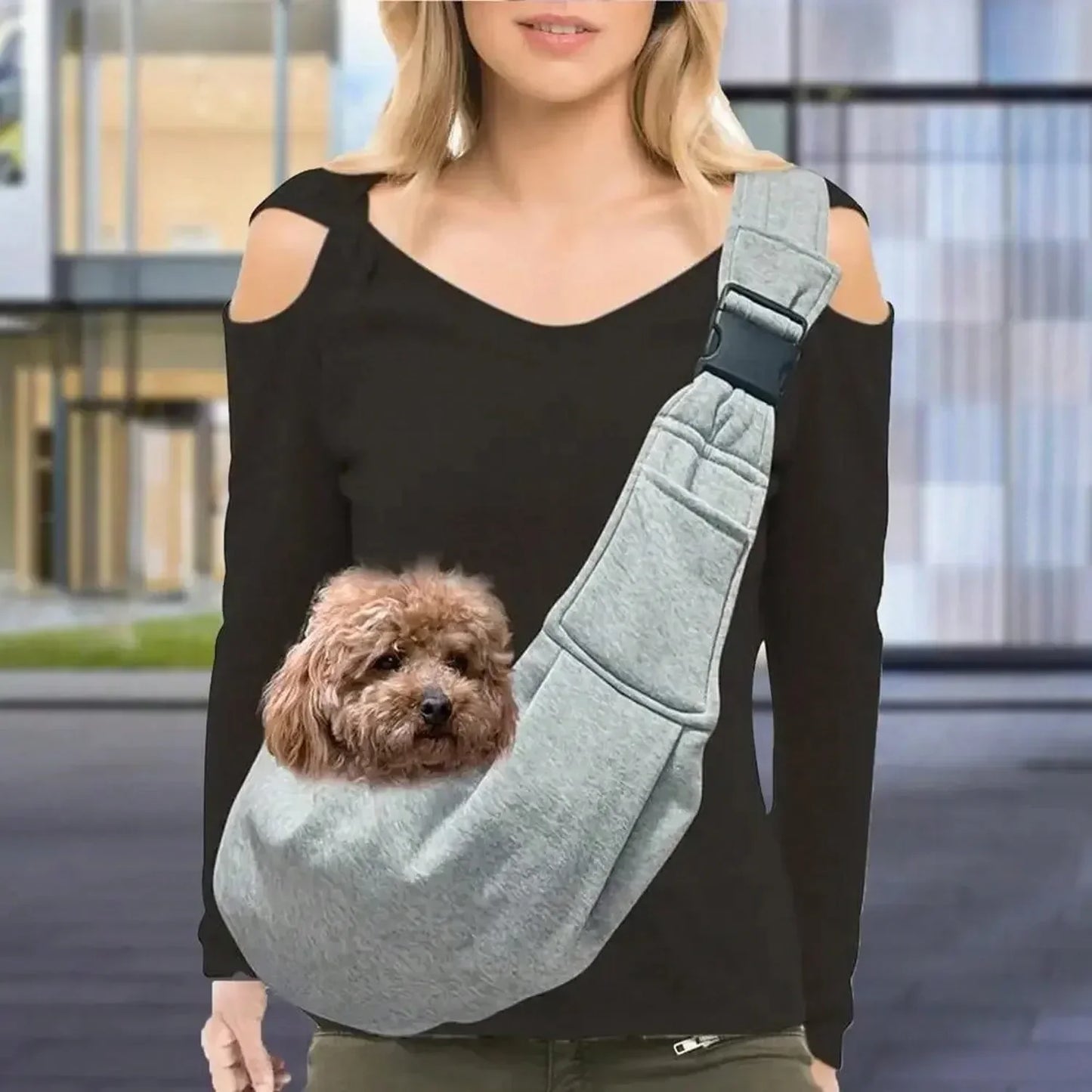Pet Dog Sling Carrier Breathable Travel Safe Bag For Dogs Cats