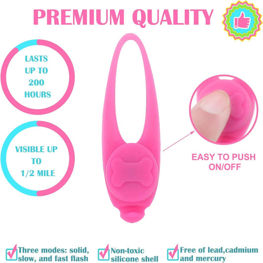 LED Light for Dog/Cat Collar with Waterproof Design