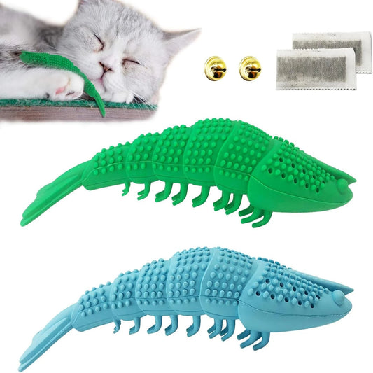 Safe Catnip Toothbrush Toy for Dental Care