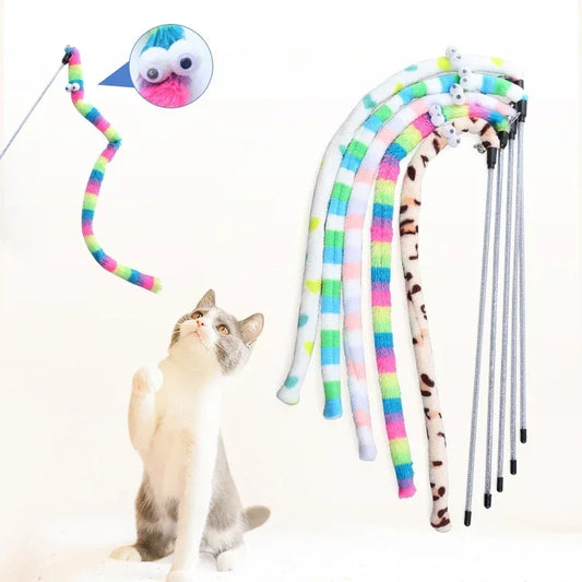 Cat Toy Feather Teaser Wand