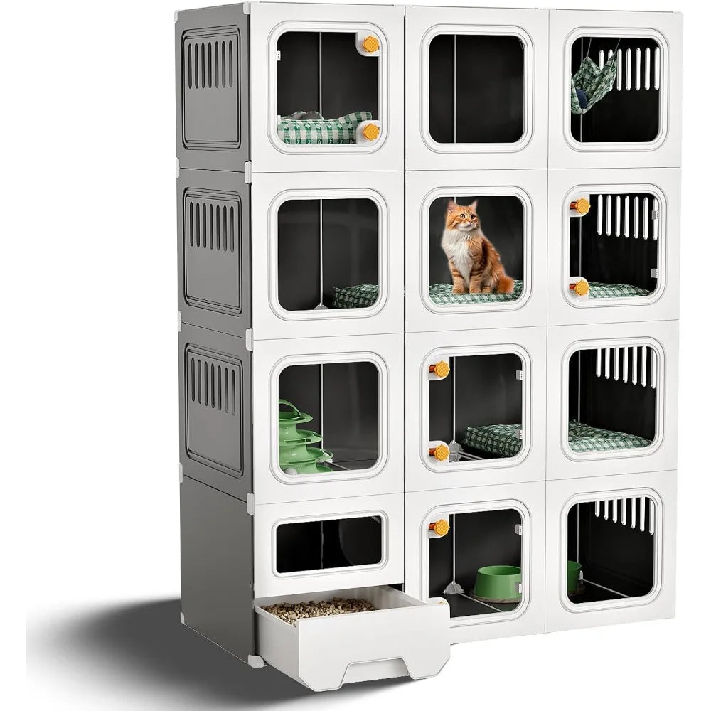 Cat Cabinet with Litter Box Hidden