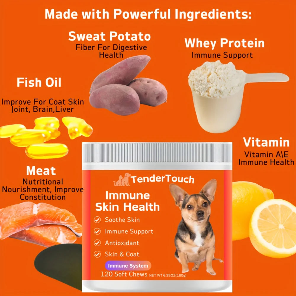 240 Chews - 2 Pack TenderTouch Allergy Support for Dogs
