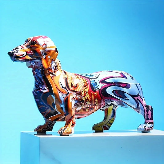 Creative Graffiti Air Home Modern Dachshund Dog Decor