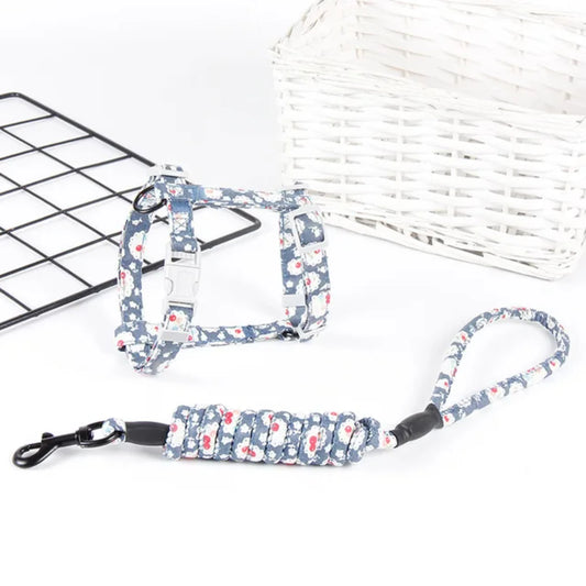 Adjustable Cat Dog Harness Leash for Secure Fit