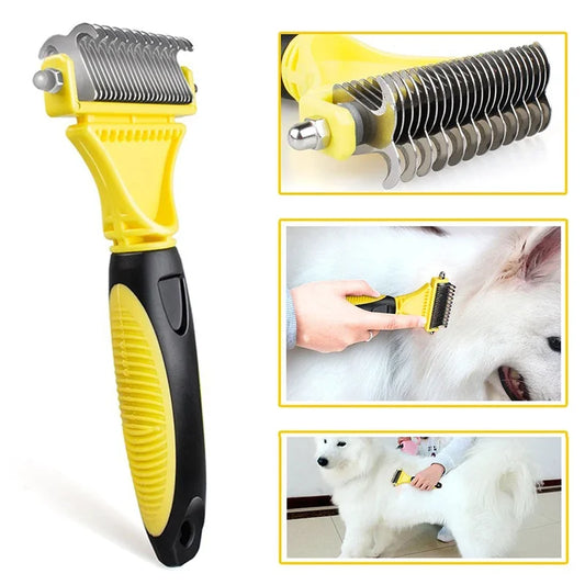 Double-sided  Dog Comb Brush Professional