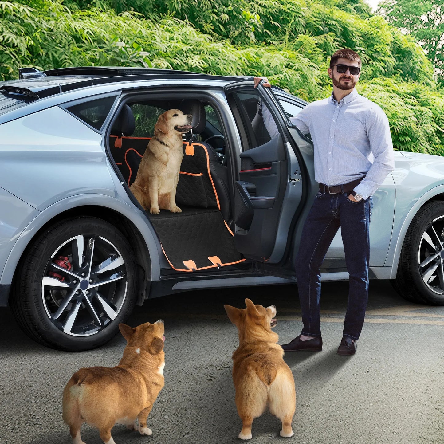 Wear-Resistant Dog Car Seat Cover Portable Outdoor Carrier