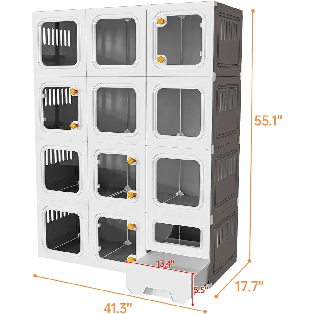 Cat Cabinet with Litter Box Hidden
