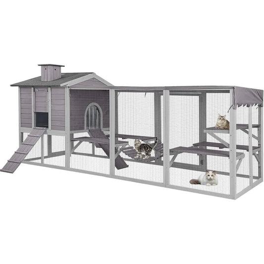 Cat House Catio Outdoor Cat Enclosures Large Kitty House