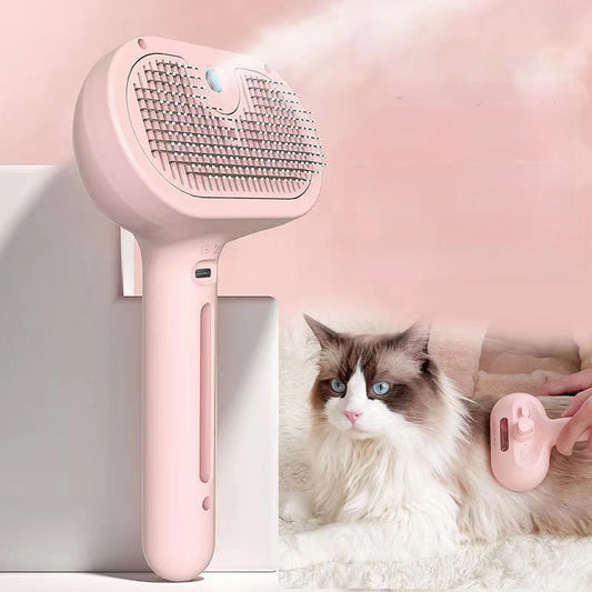 Cat Steam Brush and Spray Cat Brush for Grooming Pets