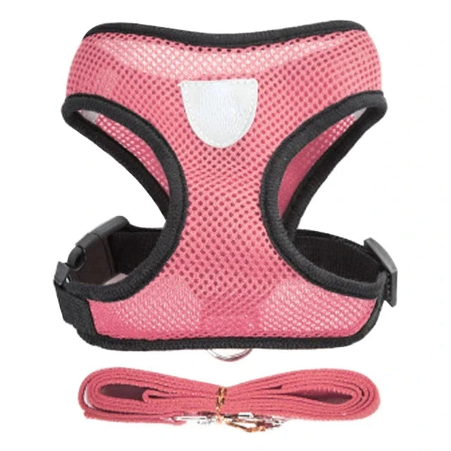 Adjustable Cat Dog Vest Walking Harness for Safe Outings
