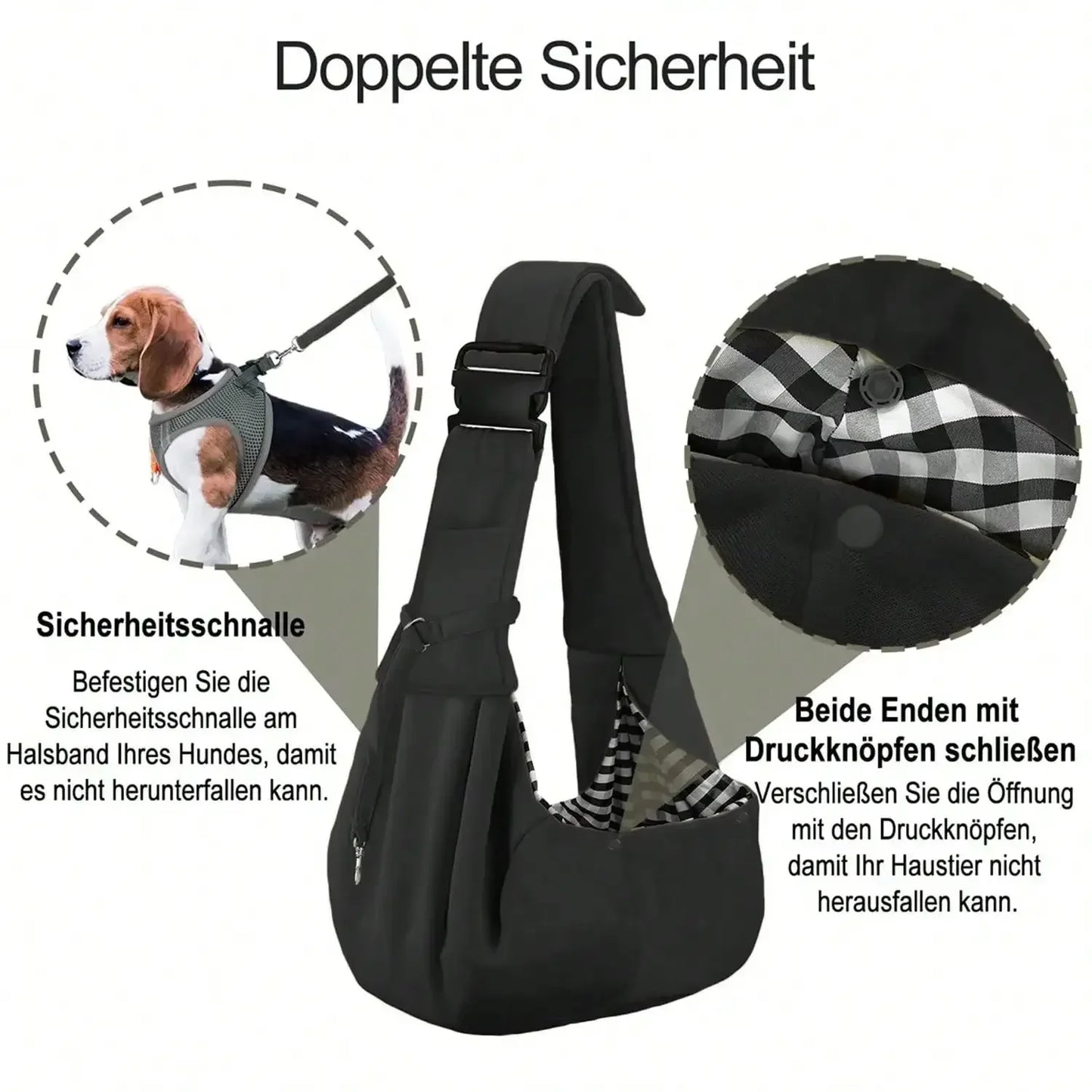 Pet Dog Sling Carrier Breathable Travel Safe Bag For Dogs Cats