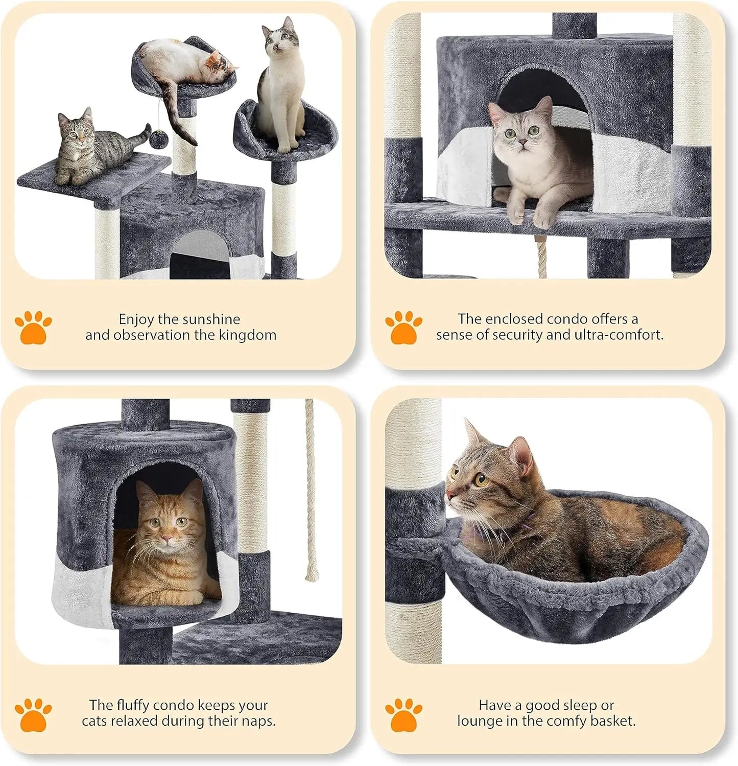 79in Multi-Level Cat Tree Indoor