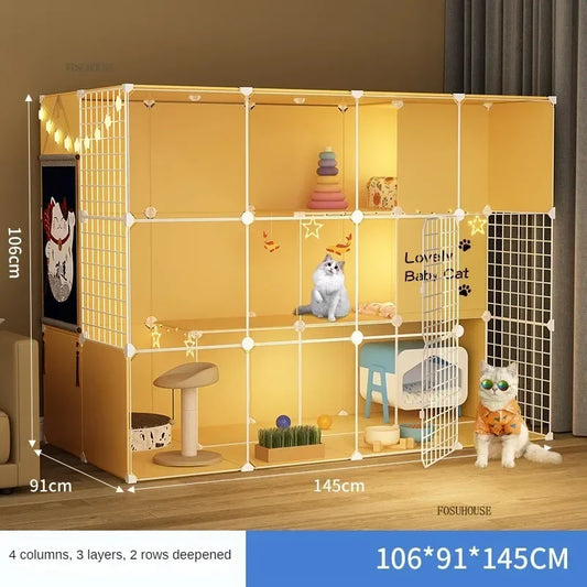 Home Indoor Multifunctional Iron Cat Cage
